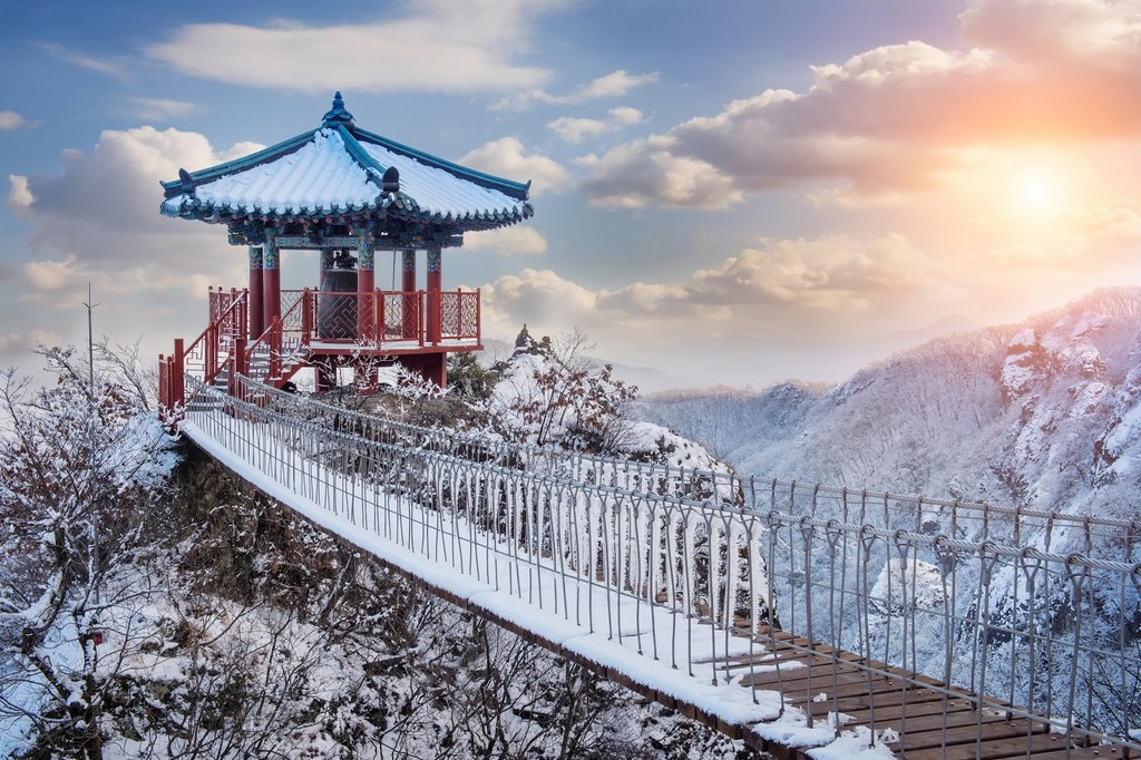 зима Южной Кореи